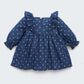 Little Polka Dot Blue Cute Fashionable Princess Dress