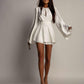 Women's Fashion Elegant Backless Short Skirt Waist Slimming Dress