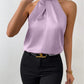 Women's Satin Halter Sleeveless Vest