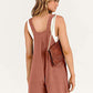 Women's Short Overalls Summer Casual Adjustable Strap Loose Short Bib Overalls Jumpsuit Rompers