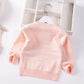 Pull chaud double épaisseur en coton à col rond avec motif chat amoureux