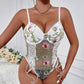 Flower Embroidery Sexy See-through Design Strappy New Camisole Jumpsuit