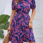 Robe chemise d'été ample à manches courtes