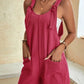 Jumpsuits Rompers For Women Summer Comfortable Casual Suspender Shorts Solid Color Overalls With Pockets Pants