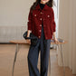Lucky Red Kafuu Thickened Coat For Women