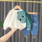 Children's Cute Printed Sweater Long-sleeved Suit