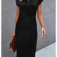 Women's Cotton Solid Color Casual Dress