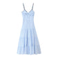 Summer Stripes Sleeveless Sling Dress
