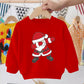 Pull pour enfant imprimé Père Noël, bonhomme de neige, élan