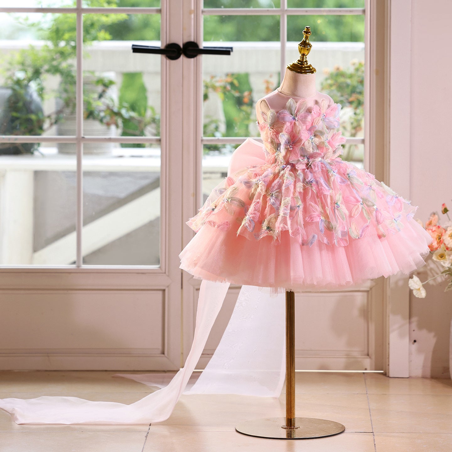 Children's Light Luxury Minority High-end Flower Girl Wedding Dress