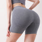 Short de yoga, de course, de gym, d'été, taille haute, moulant, pour femme
