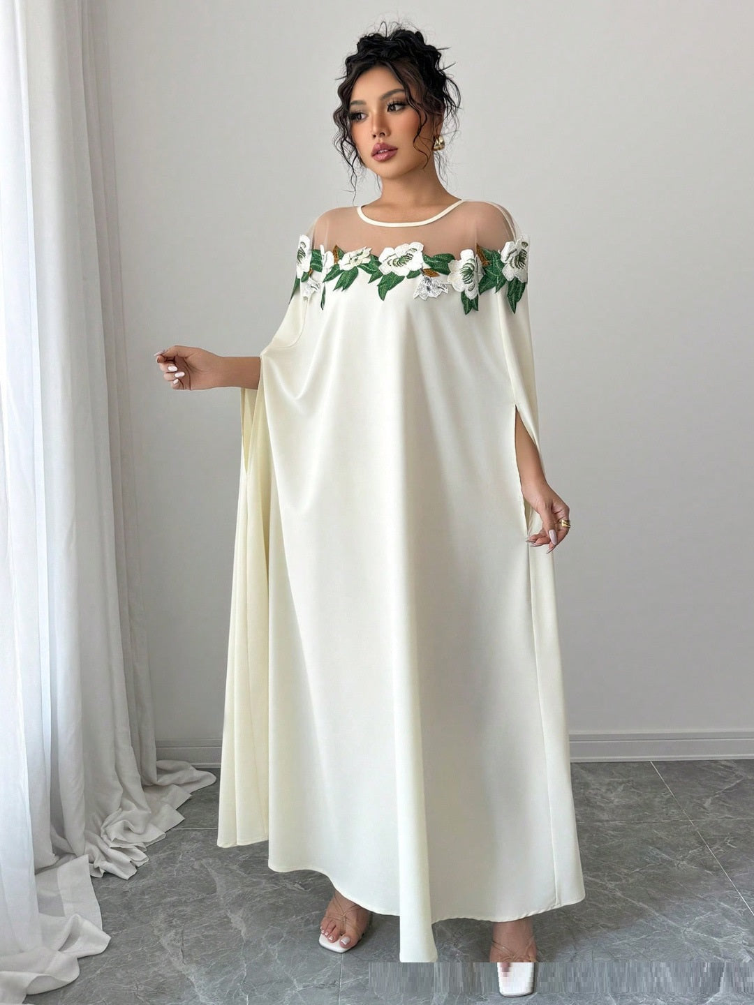 Stylish And Unique Floral Dress For Women In A French Design