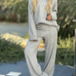 New Fashion Casual Suit Solid Color Long Sleeve Wide Leg