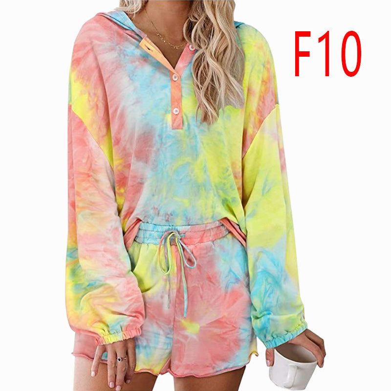 Breathable Long-sleeved Fungus Edge Home Clothes Two-piece Suit