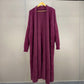 Women's Super Long Temperament Thick Knitted Cardigan Jacket