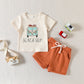 Short Sleeve Suit Summer Cotton Boy
