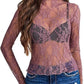 Women's Lace Blouse Long Sleeve Transparent Shirt