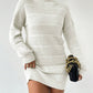 European And American Autumn And Winter Half-high Collar Knitwear Dress
