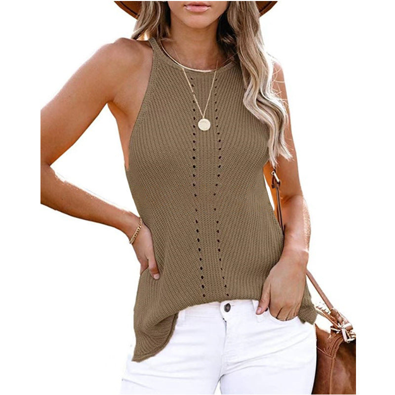 Women's New European And American Loose Vest Knitted Beach