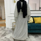 Muslim Fashion Large Women's Heap Sleeves Slim Fit Dress
