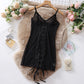 Women's Transparent Lace Polyester Fiber Jumpsuit