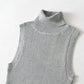 New European and American slim-fitting high-neck thick knitted T-shirt
