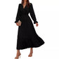 Elegant Cross-Border Fit-and-Flare Jacquard Dress