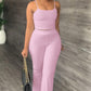 Pantalon à pattes d'éléphant de couleur unie pour femme, costume simple et tendance