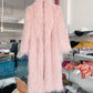 Women's Fashion Winter Leather Fur Coat