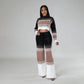 Tenue taille haute Pantalon droit Costume deux pièces