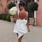 Women's Pearl Bow Fashion Slim Fit Skirt