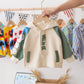 XY2068 Printemps et Automne Bébé Garçon Bébé Fille Manteau Mignon Moyen Velours Côtelé À Capuche Enfants Manches Longues Vêtements Enfants