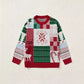 Christmas Tree Elk Jacquard Knitted Crew Neck Pullover Sweater Women