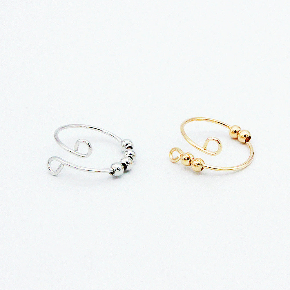 Rotating Anti-stress Anxiety Ring Fashionable Cute Adjustable Ring