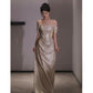 Women's Shiny Banquet Host Dress