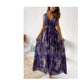 Printed Tie Dress Women