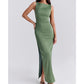 Female Retro Hip-wrapped Slit Slim-fitting Dress
