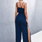 Women's Clothing New Sale V-neck Strap Split Jumpsuit