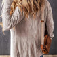 Solid Color Loose Cardigan Sweater With Pockets