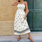 New Ethnic-style Ruched Tube Dress