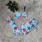 Fashion Printed Trousers Casual Two-piece Suit