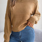 Casual Solid Color Pullover Sweater Women