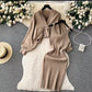 Women's Two-Piece Set V-Neck Slip Dress