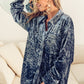 Women's Fashion Long Sleeve Polo Collar Solid Color Loose Shirt