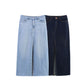Solid Color Denim Vest Midi Skirt Denim Skirt