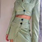European And American Style Lapel One-button Blazer, High Waist Wrap