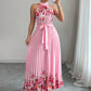 Women's Fashionable Printed Pleated Dress