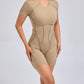 Backless Short Sleeve One-piece
