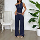 Womens Two Piece Set Tank Top And Wide Leg Pants