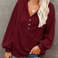 Autumn and Winter Solid Color Loose Hooded Woman